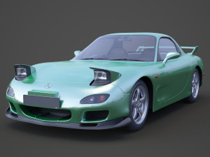 mazda rx7 1999 3D Model