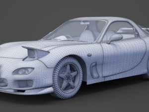 mazda rx7 1999 Modelo 3D
