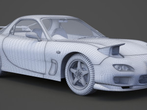 mazda rx7 1999 Modelo 3D