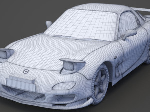 mazda rx7 1999 Modelo 3D