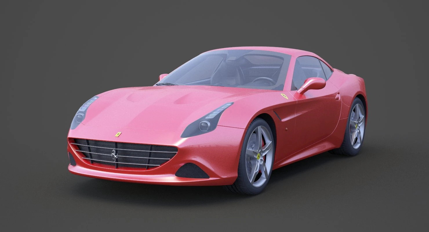 ferrari california t 2015 3D Model .c4d .max .obj .3ds .fbx .stl .blend 