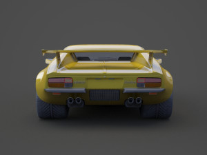 de tomaso pantera 1971 3D Model