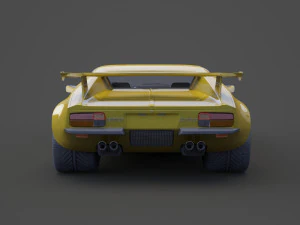 de tomaso pantera 1971 3D Model