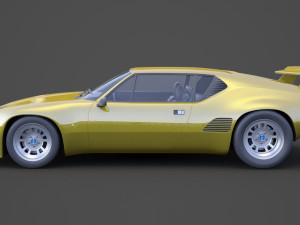 de tomaso pantera 1971 3D Model