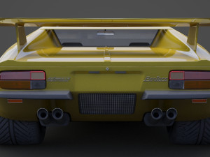 de tomaso pantera 1971 3D Model
