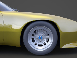 de tomaso pantera 1971 3D Model