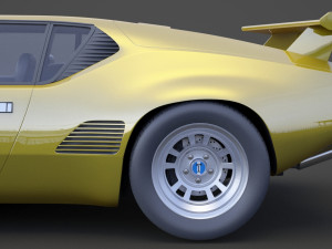 de tomaso pantera 1971 3D Model