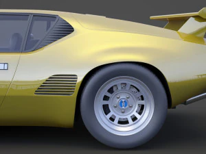 de tomaso pantera 1971 3D Model