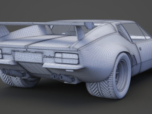 de tomaso pantera 1971 3D Model