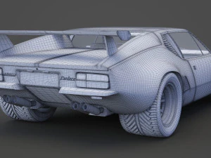 de tomaso pantera 1971 3D Model