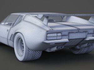 de tomaso pantera 1971 3D Model