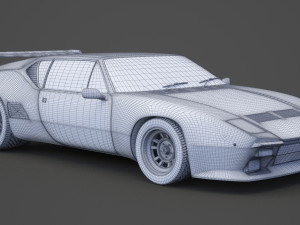 de tomaso pantera 1971 3D Model