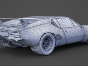 de tomaso pantera 1971 3D Model