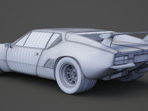 de tomaso pantera 1971 3D Model