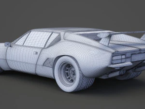 de tomaso pantera 1971 3D Model