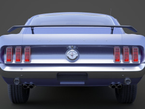 1969 ford-mustang mach 1 351 3D Model