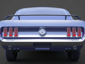 Ford Mustang Mach 1 351 uit 1969 3D Model