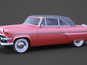 ford-crestline sunliner 1954 3Dモデル