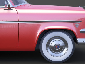 ford-crestline sunliner 1954 3Dモデル