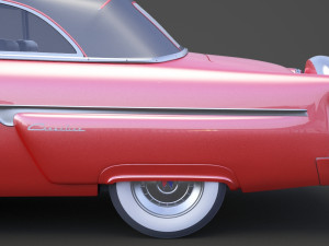 ford-crestline sunliner 1954 3Dモデル