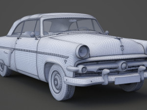 ford-crestline sunliner 1954 3Dモデル