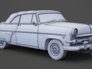 ford-crestline sunliner 1954 3Dモデル