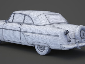 ford-crestline sunliner 1954 3Dモデル