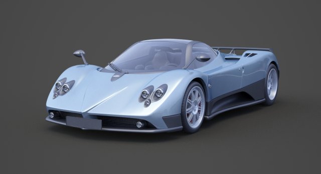 pagani zonda f 2005 3D मॉडल .c4d .max .obj .3ds .fbx .stl .blend 