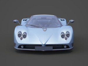 pagani zonda f 2005 3D मॉडल