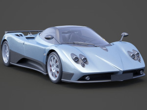 pagani zonda f 2005 3D मॉडल