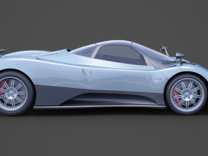pagani zonda f 2005 3D मॉडल