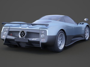 pagani zonda f 2005 3D मॉडल