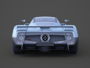 pagani zonda f 2005 3D मॉडल
