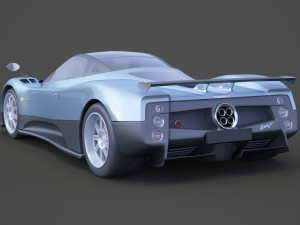 pagani zonda f 2005 3D मॉडल