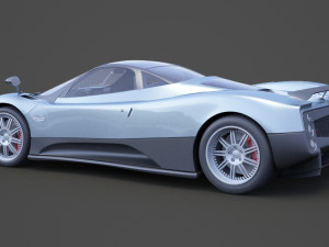 pagani zonda f 2005 3D मॉडल