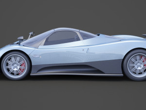 pagani zonda f 2005 3D मॉडल