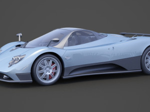 pagani zonda f 2005 3D मॉडल