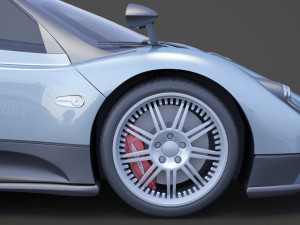 pagani zonda f 2005 3D मॉडल
