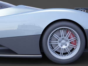 pagani zonda f 2005 3D मॉडल