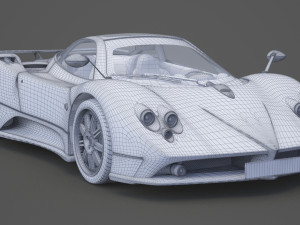 pagani zonda f 2005 3D मॉडल