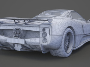 pagani zonda f 2005 3D मॉडल