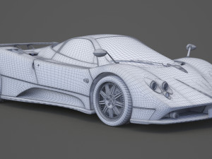 pagani zonda f 2005 3D मॉडल
