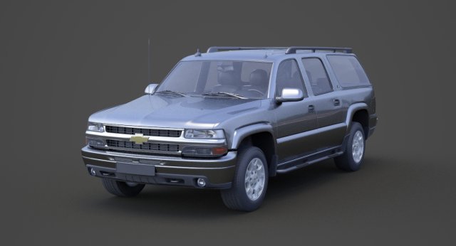 chevrolet suburban lt 2005 3D Model .c4d .max .obj .3ds .fbx .stl .blend 