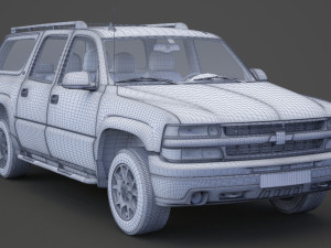 chevrolet suburban lt 2005 3D Model
