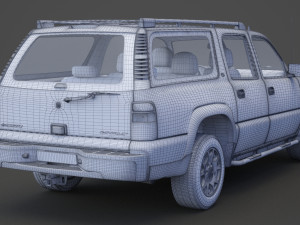 chevrolet suburban lt 2005 3D Model