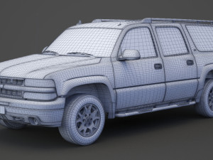 chevrolet suburban lt 2005 3D Model