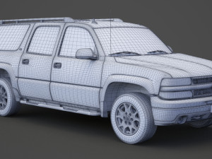 chevrolet suburban lt 2005 3D Model