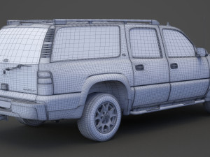chevrolet suburban lt 2005 3D Model