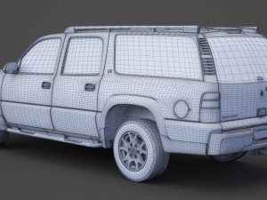chevrolet suburban lt 2005 3D Model
