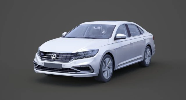 volkswagen passat phev cn-spec 2019 met hq interieur 3D Model .c4d .max .obj .3ds .fbx .stl .blend 